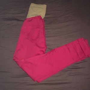 Motherhood Pink Skinny Jeans